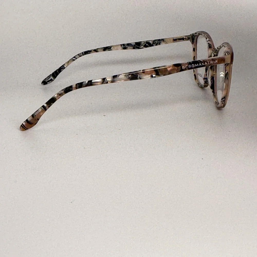 BCBGMAXAZRIA Darby Blush Multi Tortoise Cat Eye Eyeglasses Frames 50-16-135‎ CV